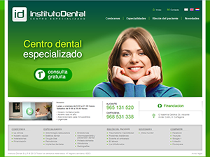 Captura web Instituto Dental Alicante